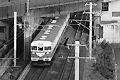 関西本線電化開始当時113系快速列車羽根型板物種別表示板